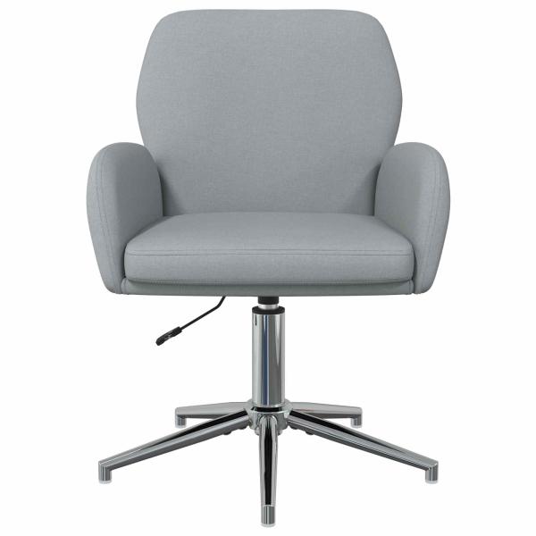 Bürostühle 2 Stk. 54 x 58 x 90 cm Hellgrau Stoff