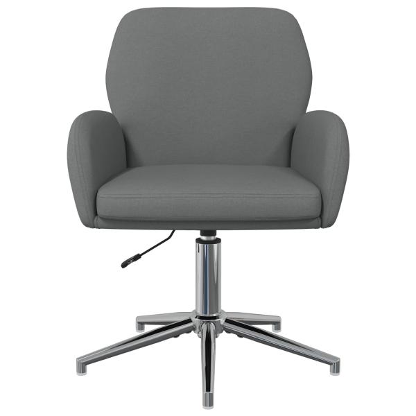 Bürostühle 2 Stk. 54 x 58 x 90 cm Dunkelgrau Stoff