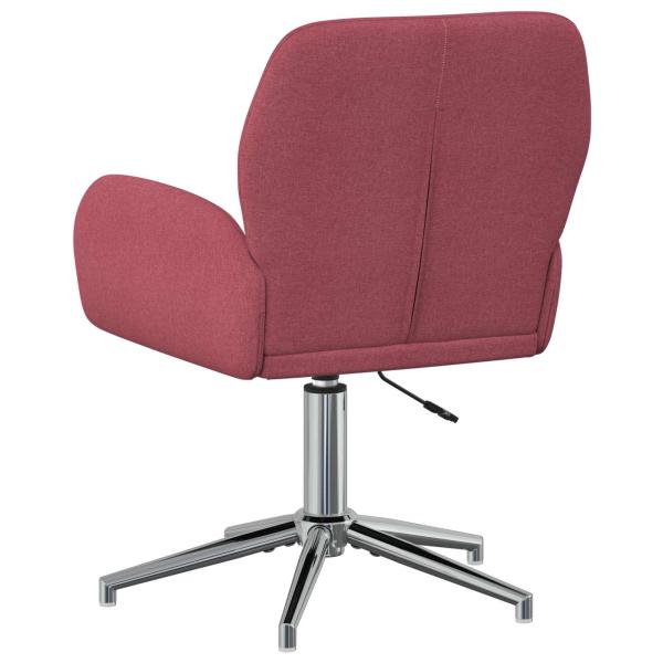 Bürostühle 2 Stk. 54 x 58 x 90 cm Weinrot Stoff