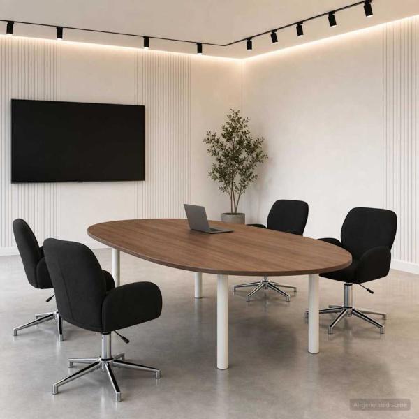 ARDEBO.de - Bürostühle 4 Stk. 54 x 58 x 90 cm Schwarz Stoff