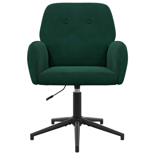 Bürostühle 2 Stk. 54 x 55 x 90 cm Dunkelgrün Samt