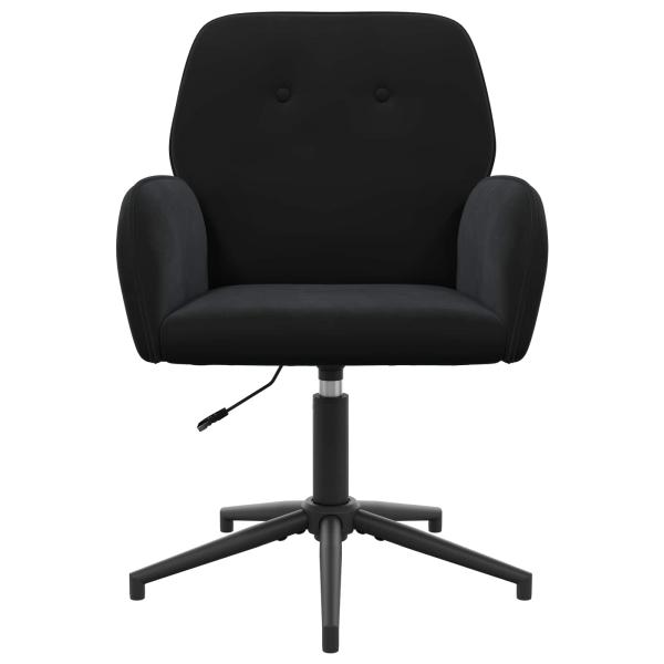 Bürostühle 2 Stk. 54 x 55 x 90 cm Schwarz Samt