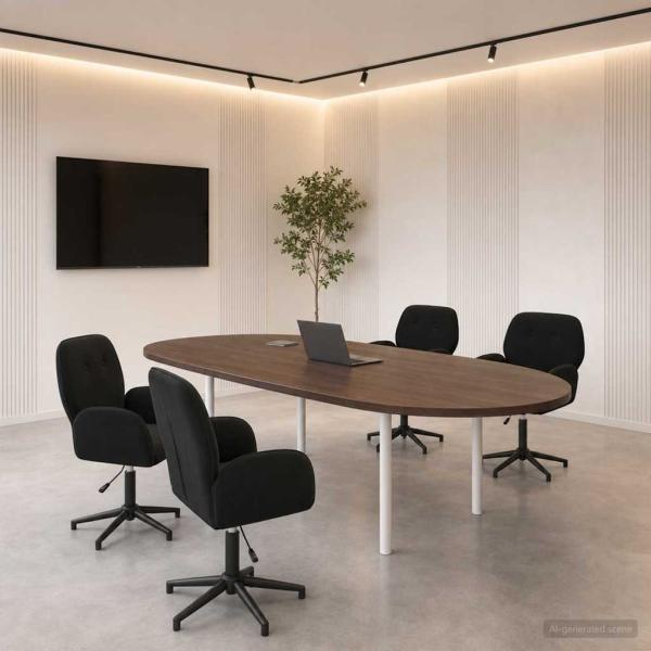 ARDEBO.de - Bürostühle 4 Stk. 54 x 55 x 90 cm Schwarz Samt