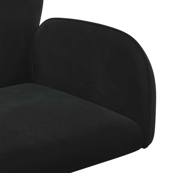 Bürostühle 4 Stk. 54 x 55 x 90 cm Schwarz Samt