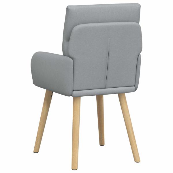 Esszimmerstühle 4 Stk. Stoff Hellgrau 60 x 56 x 96 cm
