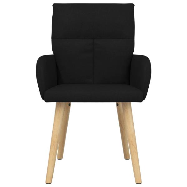 Esszimmerstühle 4 Stk. Stoff Schwarz 60 x 56 x 96 cm