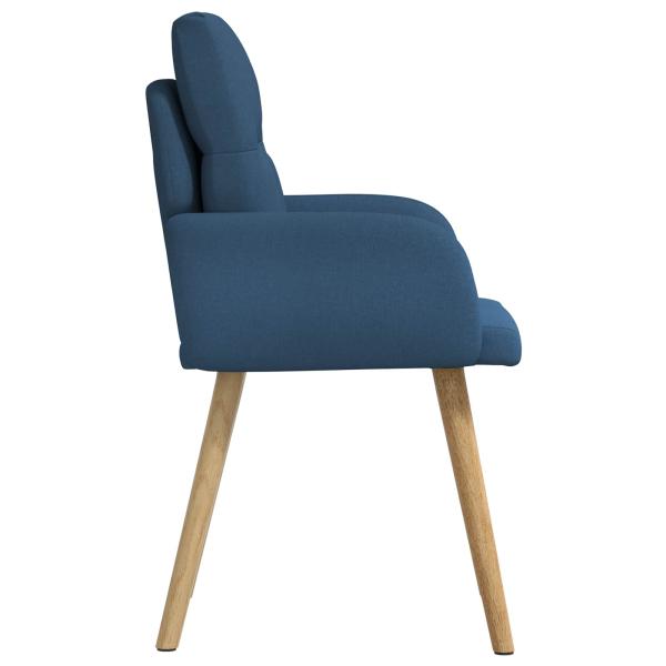 Esszimmerstühle 4 Stk. Stoff Blau 60 x 56 x 96 cm