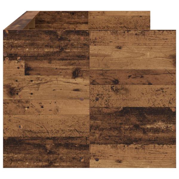 Tagesbett mit Schubladen mit Regal Altholz Holzwerkstoff