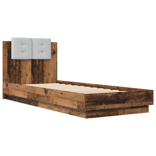 Bettgestell mit Kopfteil Altholz Holzwerkstoff