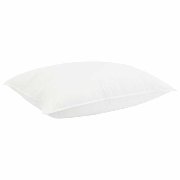 Bettwäsche-Set Weiß 140 x 200 cm Baumwolle, Bambus, Polyester