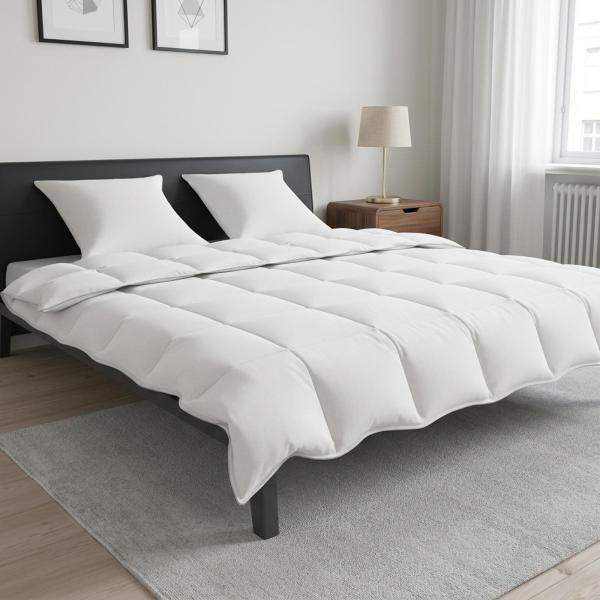 ARDEBO.de - Bettwäsche-Set 220 x 240 cm Keine Baumwolle, Bambus, Polyester