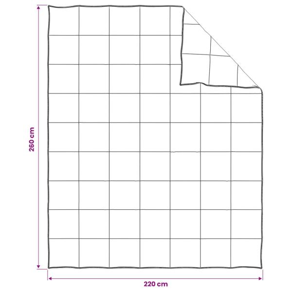 Bettwäsche-Set 2 Stk. 220 x 260 cm Sommer 150 gsm Bambusfaser