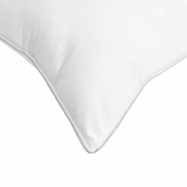 Bettwäsche-Set mit Kissen Weiß 200 x 200 cm Polyester, Bambus