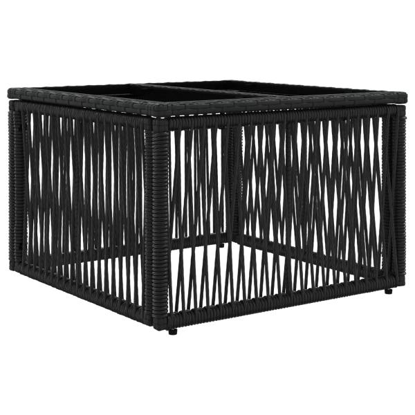 Gartensofa-set 13 Stk. Schwarz Poly-Rattan