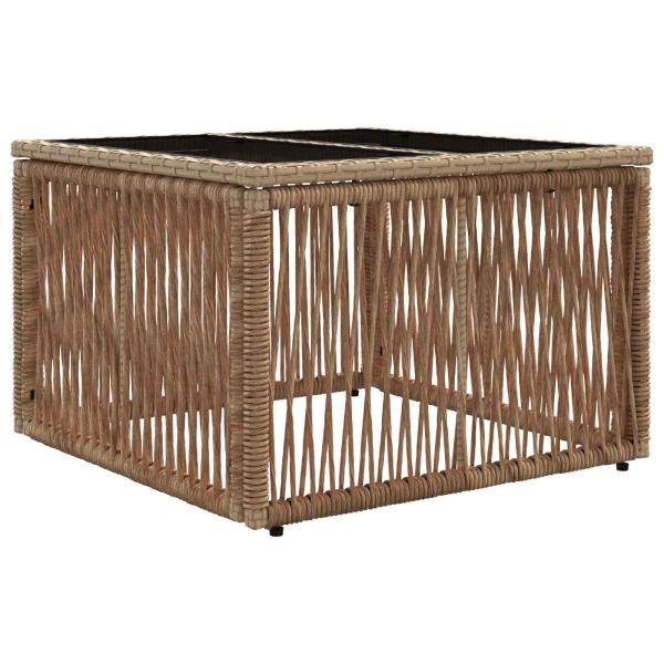 Gartensofa-set 5 Stk. Beige Poly-Rattan