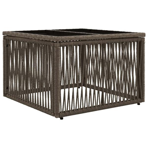 Gartensofa-set 11 stk. Grau Poly-Rattan