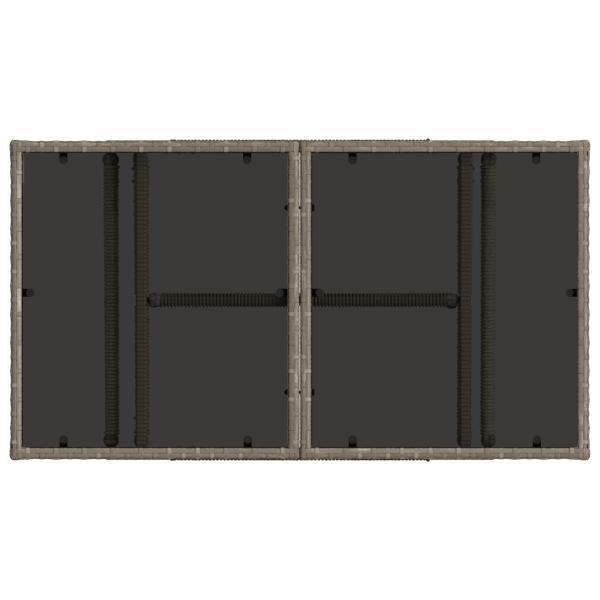 Gartensofa-set 13 Stk. Grau Poly-Rattan