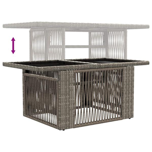 Gartensofa-set 13 Stk. Grau Poly-Rattan