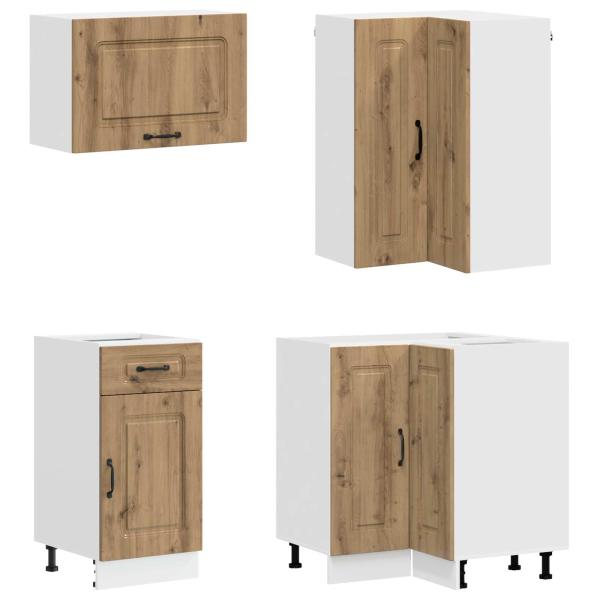 K?cheneinheit KALMAR 8 stk. Artisan-Eiche Holzwerkstoff