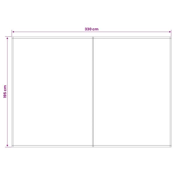 Markisenersatzstoff Blau und Weiß 350 x 200 cm Polyester