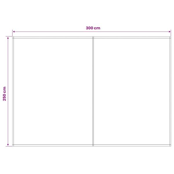 Markisenersatzstoff Gelb und Weiß 300 x 250 cm Polyester