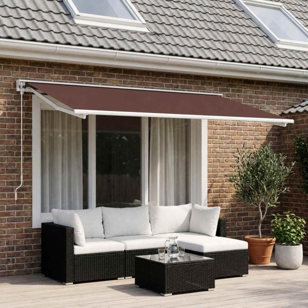 ARDEBO.de - Markisenersatzstoff Braun 600 x 300 cm Polyester