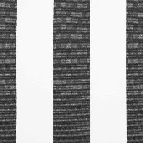 Markisenersatzstoff Anthrazit und Weiß 300 x 250 cm Polyester
