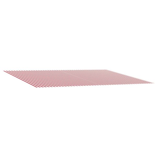 Markisenersatzstoff Rot und Weiß 450 x 350 cm Polyester