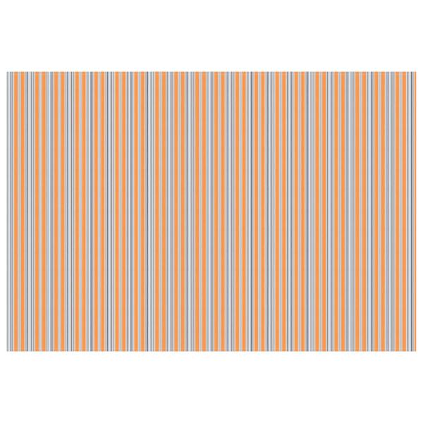 Markisenersatzstoff Blau und Orange 350 x 250 cm Polyester