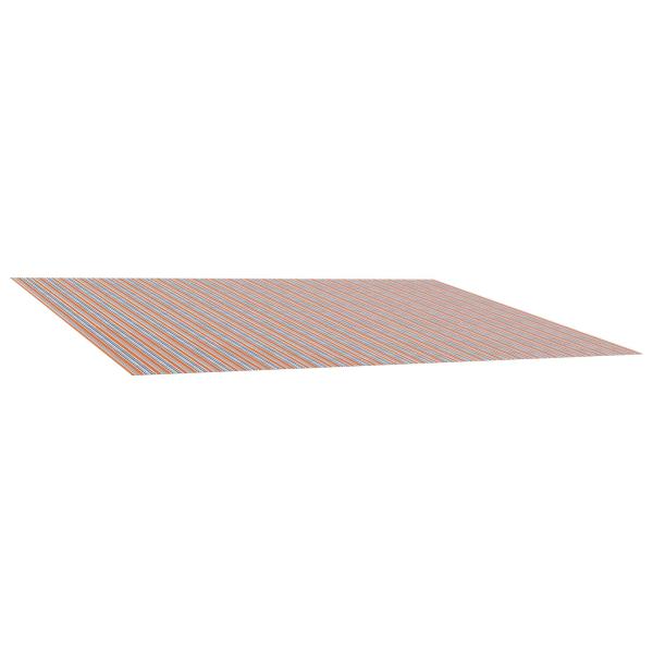 Markisenersatzstoff Blau und Orange 500 x 350 cm Polyester