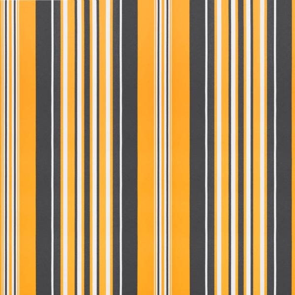 Markisenersatzstoff Orange und Schwarz 400 x 350 cm Polyester