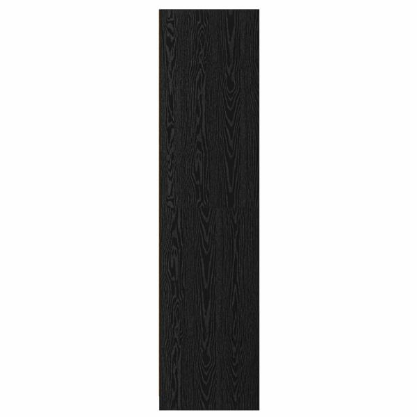 Kleiderschrank Schwarz Eichen-Optik 100 x 50 x 200 cm