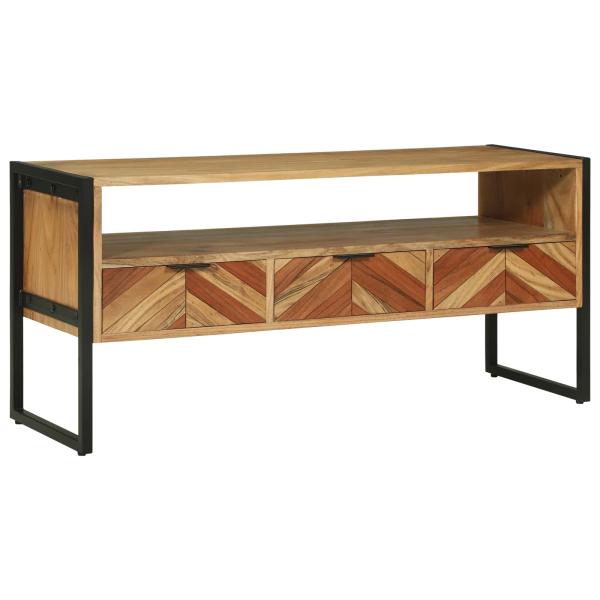 ARDEBO.de - TV-Schränk Braun 100 x 35 x 50 cm Massivholz Akazie