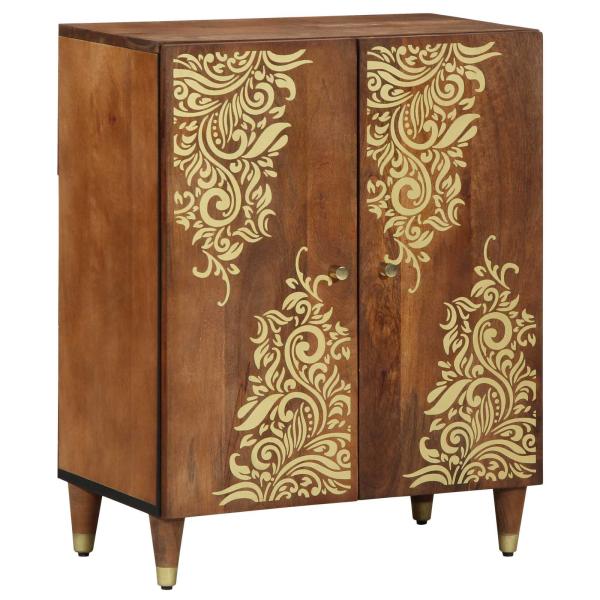 ARDEBO.de - Sideboard Braun 60 x 33 x 75 cm Massivholz Mango