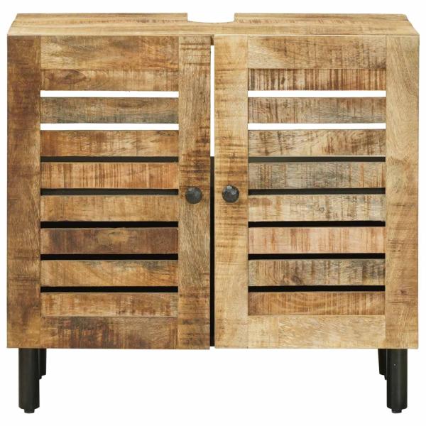 Waschbeckenunterschrank Braun und Schwarz 62 x 33 x 58 cm