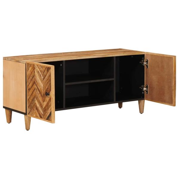 Stauraumschr?nke Braun 105 x 33,5 x 46 cm Massivholz Mango