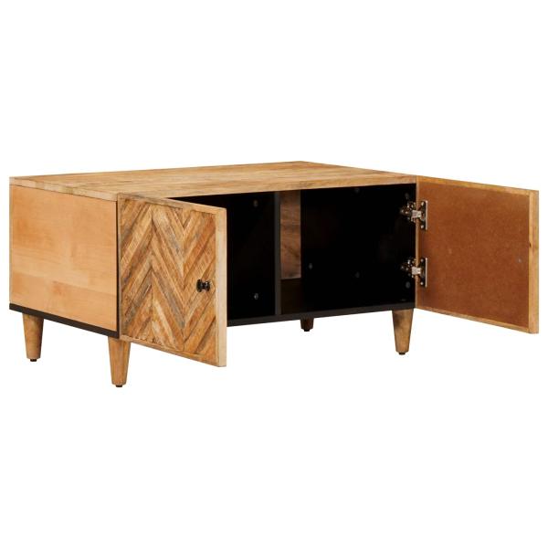 Couchtisch Braun 80 x 50 x 40 cm Massivholz Mango