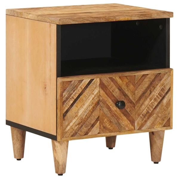 ARDEBO.de - Nachttisch Braun 50 x 33 x 60 cm Massivholz Mango