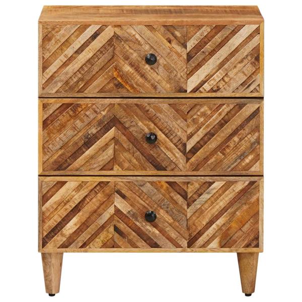 Nachttisch Braun 50 x 33 x 60 cm Massivholz Mango