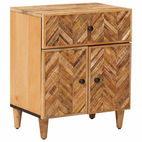ARDEBO.de - Nachttisch Braun 50 x 33 x 60 cm Massivholz Mango