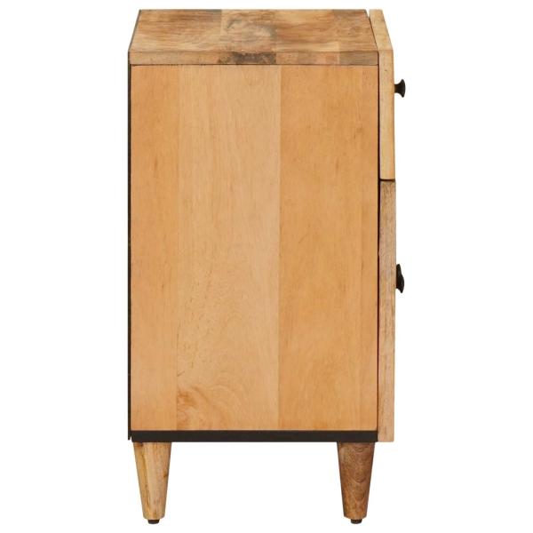 Nachttisch Braun 50 x 33 x 60 cm Massivholz Mango