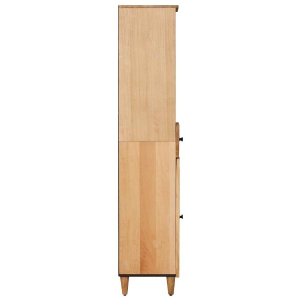 Badezimmerschrank Braun 38 x 33,5 x 160 cm Massivholz Mango