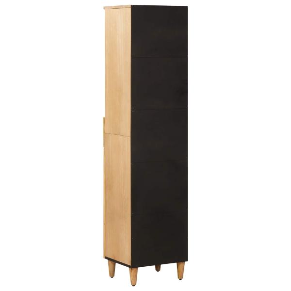Badezimmerschrank Braun 38 x 33,5 x 160 cm Massivholz Mango