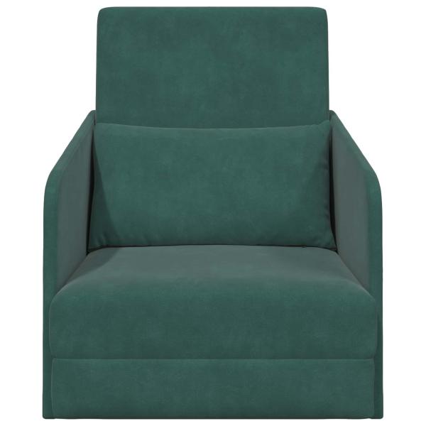 Schlafsofa Dunkelgrün 65 x 80 x 83 cm Samt