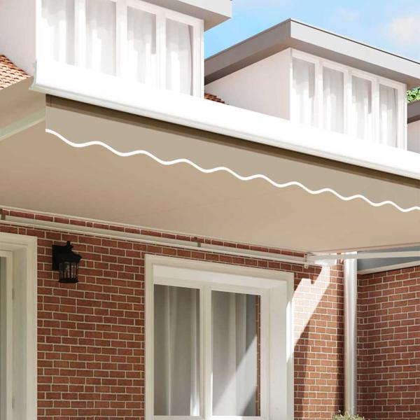 Ersatzvolant für Markise für 5 m Beige Polyester