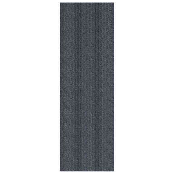 Teppichläufer Grau 80 x 300 cm Stoff