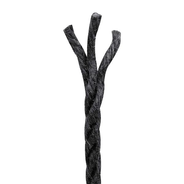 Juteschnur 10 stk. 2 mm Schwarz 100% Tossa Jute