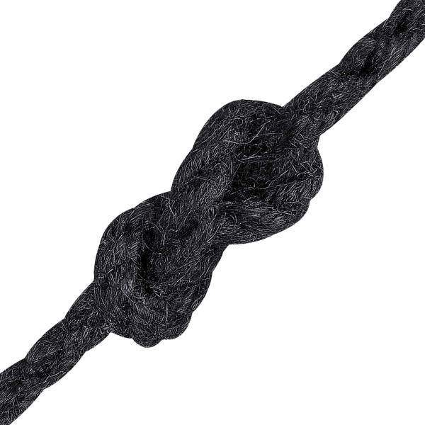 Juteschnur 4 mm Schwarz 100% Tossa Jute