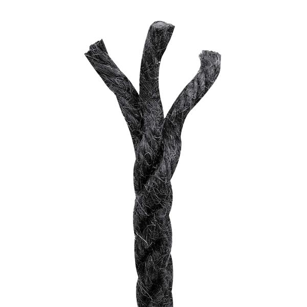Juteseil 6 mm Schwarz 100% Tossa Jute