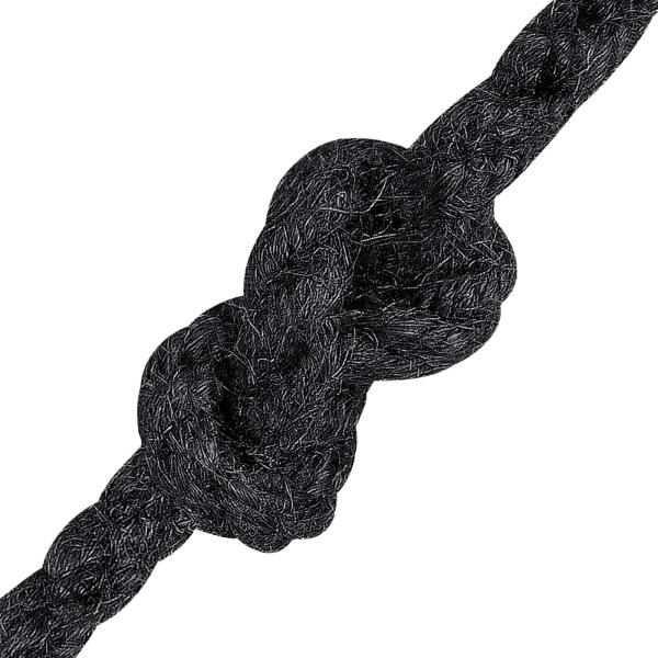 Juteseil 8 mm Schwarz 100% Tossa Jute